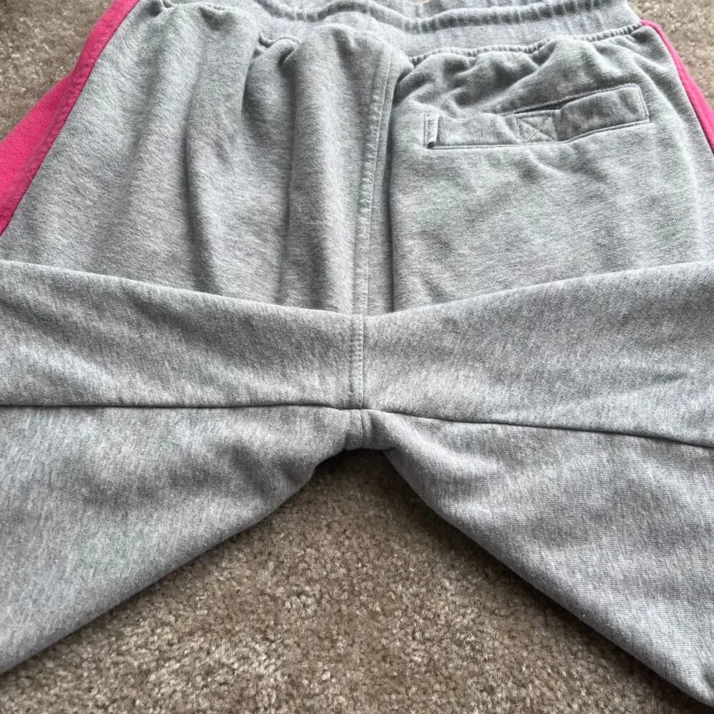 Staple Pigeon Men's Light Gray Sweat Shorts Multi-Colored Sides Size Large